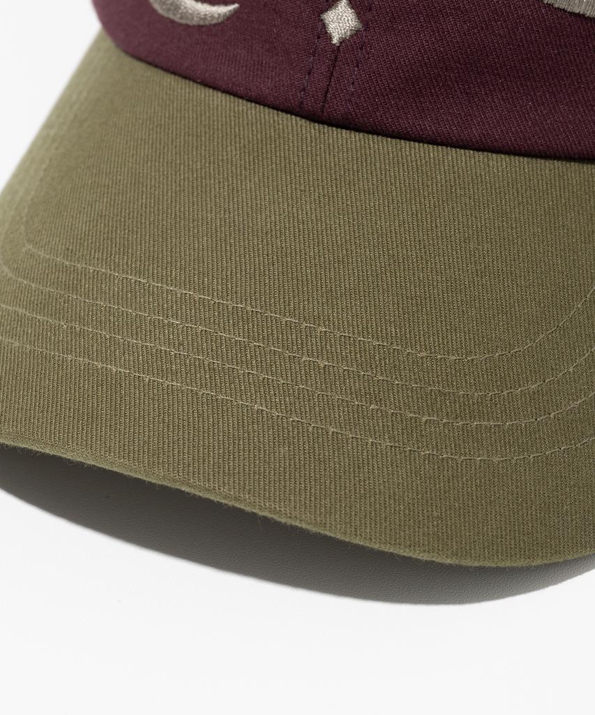 MILLO ARCHIVE Arabic Two-Tone Ball Cap [Wine]