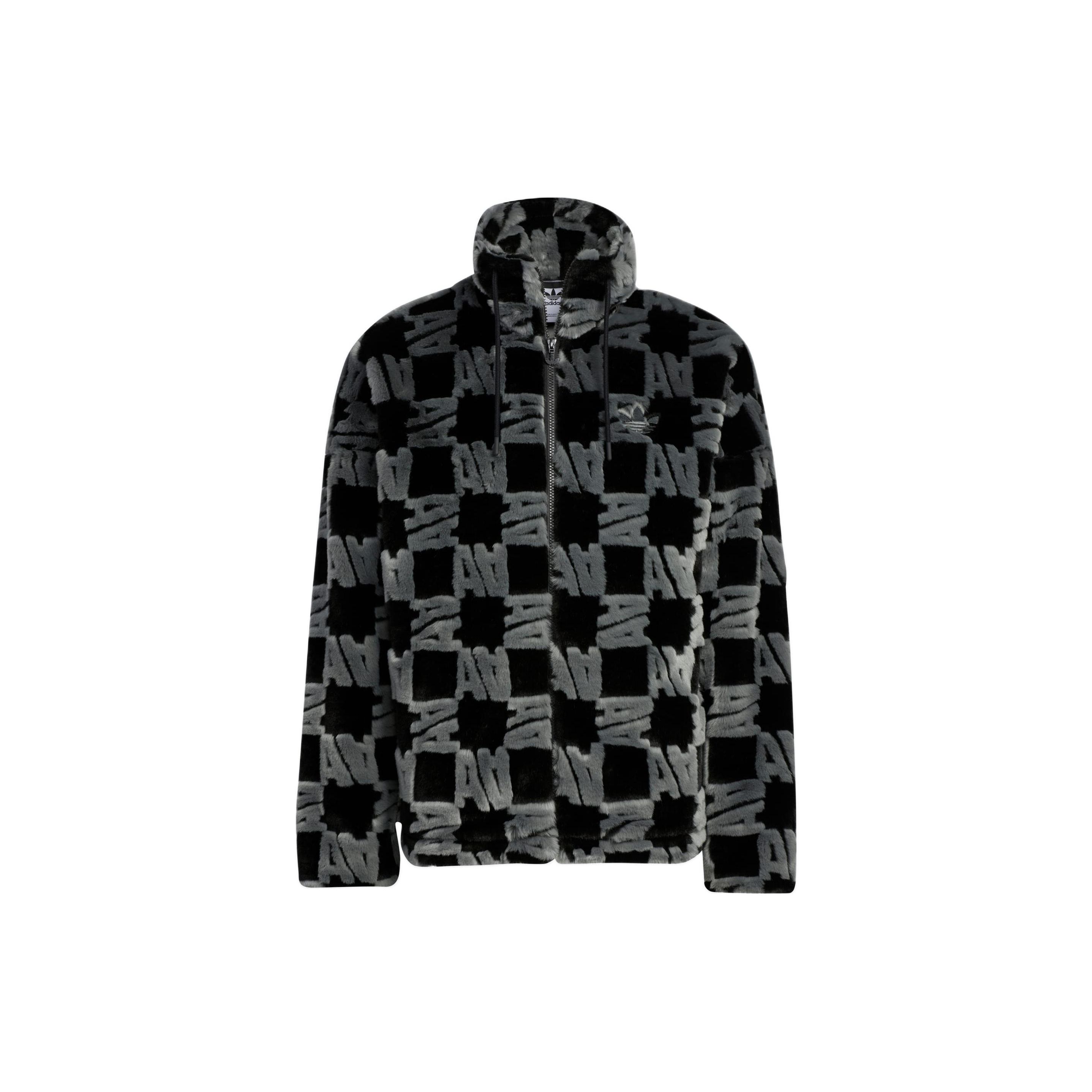 Adidas Originals FW22 Logo Fleece Half-Zip Jacket Black Unisex HR3453 L