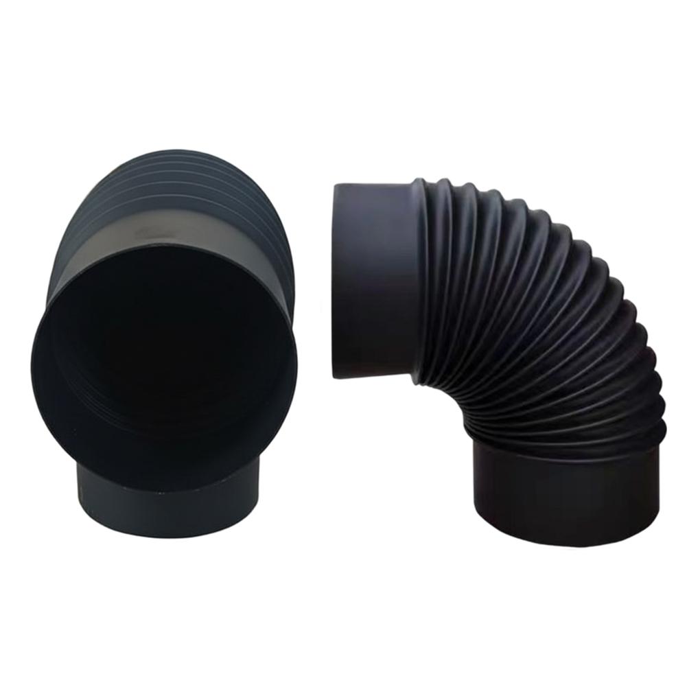 Chimney Elbow 90 Pipe Bend Fireplace Setup Easy Installation Fireplace Pipe Stainless Steel Pipe Metal Construction