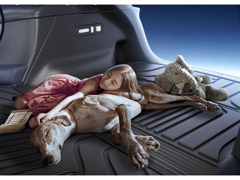 Haval Xiaolong MAX Trunk Mat, TPE 25, Second Gen One-Piece Tail Box Mat for Car Modification