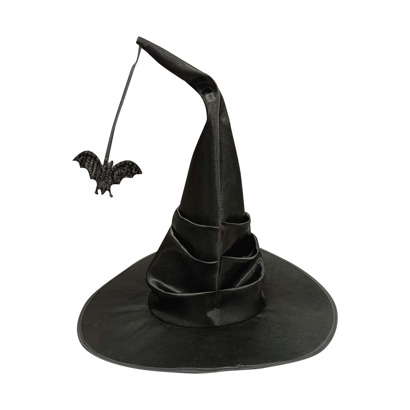 

Модная вечеринка на Хэллоуин, забавная, острая, угловая, сплошная шляпа ведьмы One Size чёрный