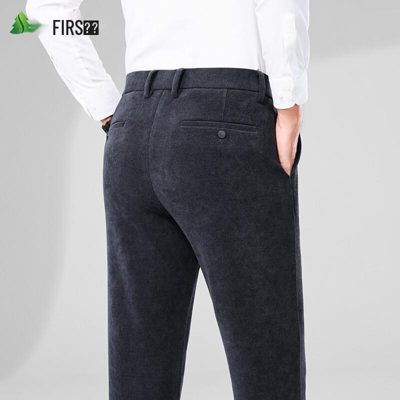 

FIRS Men s Corduroy Straight-Leg Casual Trousers 38