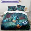 3pcs Duvet Cover Set (1*Duvet Cover + 2*Pillowcase, Without Core), Saint Seiya Print Soft All‑Season Bedding Set, Home Bedroom Decor Gift