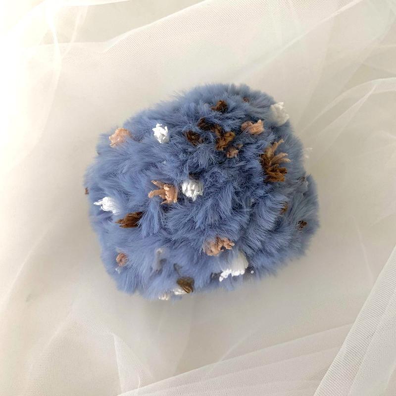50g Pletení Zima Umělá kožešina Vynikající DIY Tkaní Ručně míchané Ručně vyráběné Háčkování Řemeslné materiály Tkaný šátek Vícebarevný