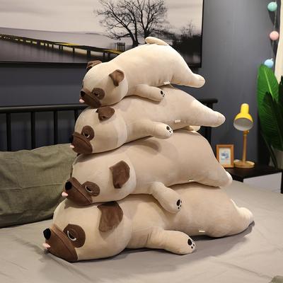 55cm-90cm Roztomilá zvířátka Mops Plyšové hračky Polštář na spaní Dětský dárek k narozeninám Dítě Dívka Vánoce Valentýn