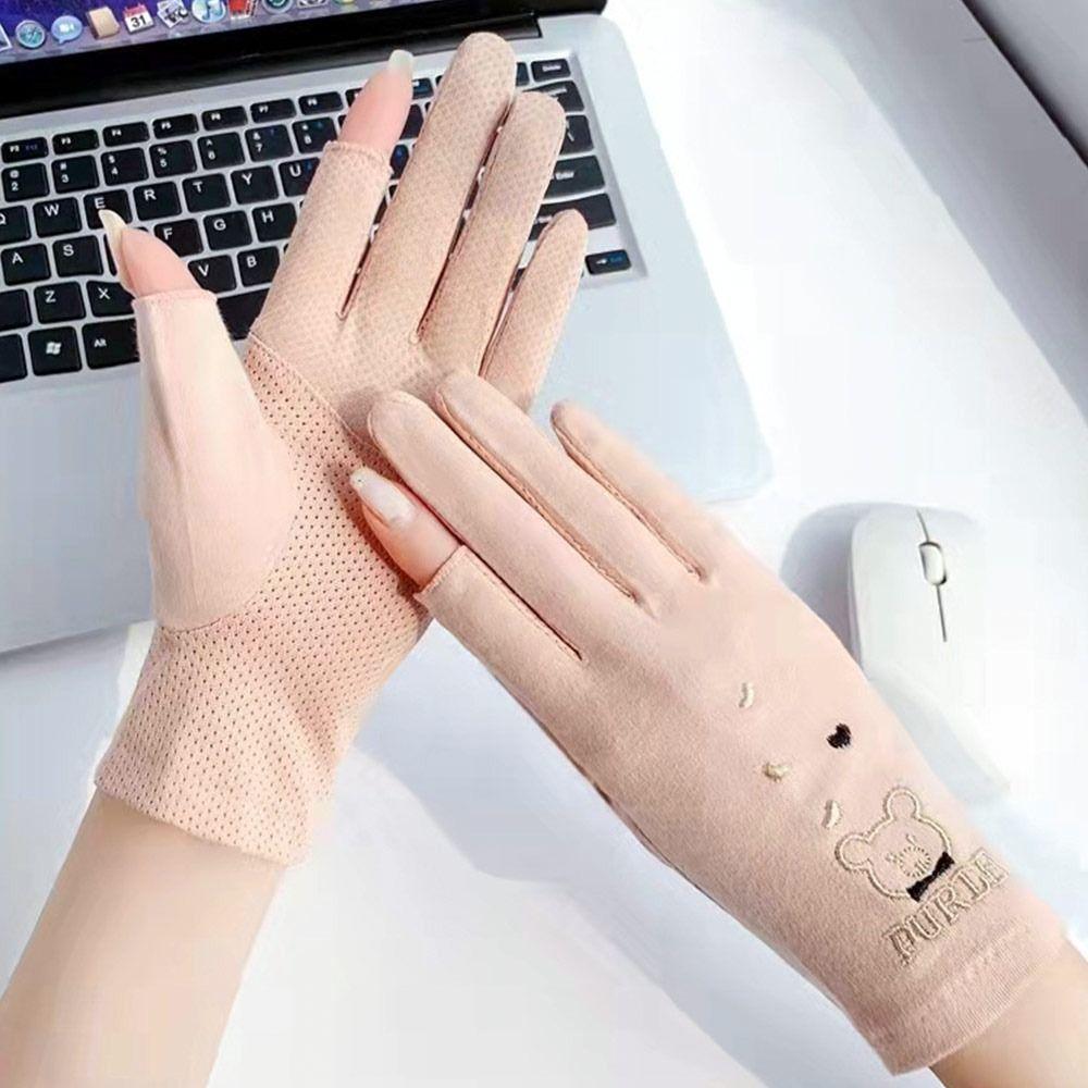 Fashion Summer Sun Protection Sunscreen Anti-UV Mittens Sunscreen Gloves
