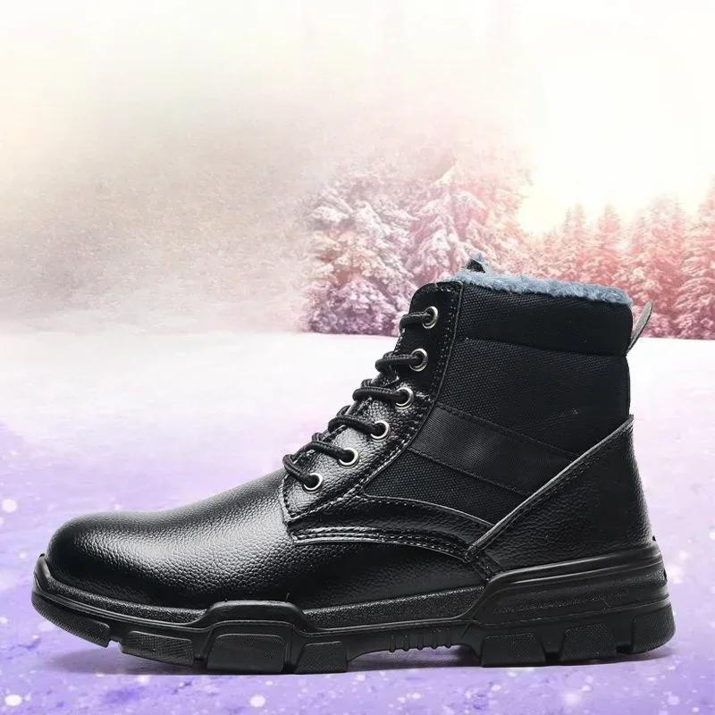 Fashion Warm Work Boots for Men Industrial Safety Winter Platform Man Shoes Designer Offer Offers New Casual Cheap Vintage Y2k Retro