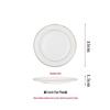 European Gold Rim Ceramic Dinner Plate