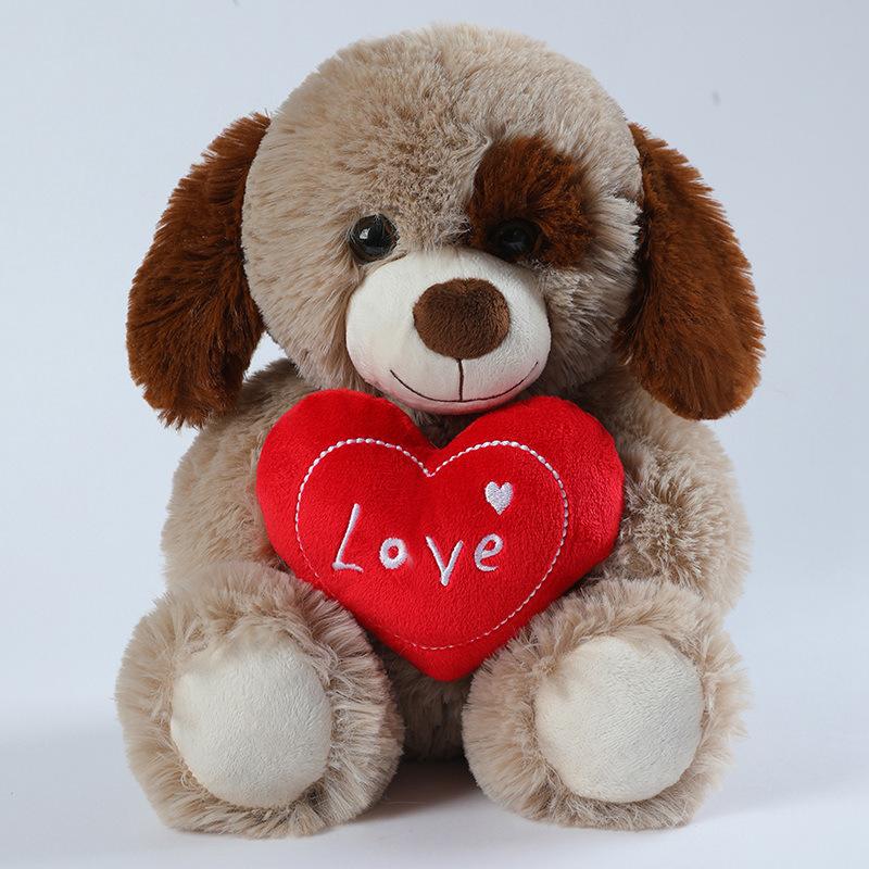 

Cute Hug Heart Teddy Bear Doll Plush Toy Love Puppy Dog Hug Bear Doll Girl Soothing Ragdoll 30cm