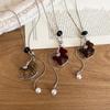 European & American Zircon Resin Rocking Horse Pendant Sweater Necklace - Versatile High-End Autumn/Winter Fashion