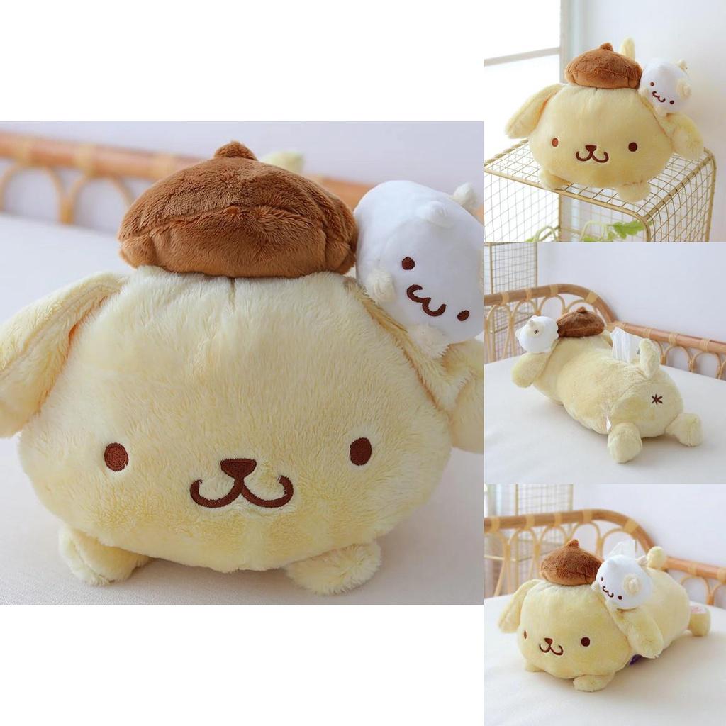 Plyšová hračka Pompompurin Krabička na kapesníky Váš rozkošný společník pro každé mazlení!