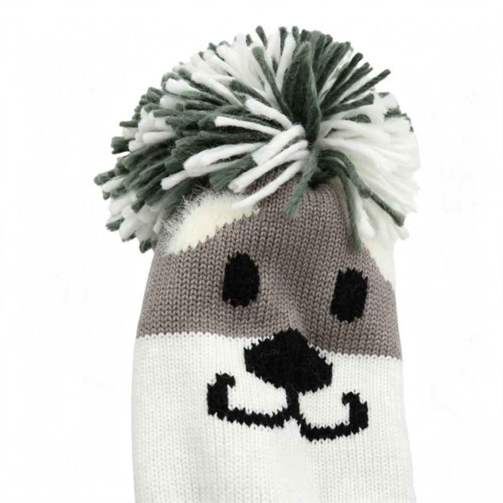 Soft and Durable Golf Club Headcover Schnauzer Designed Golf Knitted Sock Covers  for Driver