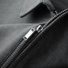Dibenze Men's Plus Size Loose Half-Zip Turn-Down Collar Sweatshirt
