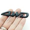 1Pcs 3D Chrome Black Metal Car Letters Logo 4WD Car Fender Side Rear Trunk Emblem Badge Sticker Decals Auto Accessories