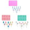 Fun Celebration Number Lollipop and Candle Making Kit High-Quality Silicone Molds