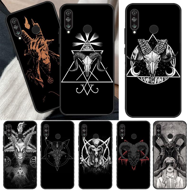 

Satanic Scary Skull For Honor 50 8X 9X 10i Case For Huawei P50 Pro P20 P40 P30 Lite P Smart 2021 Nova 5T Cover