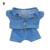 10cm Fashion Jeans Pants Jacket Suits Doll Clothes Cotton Doll Casual Wears Coat Tops 1/12 Dolls Clothes Accessories
