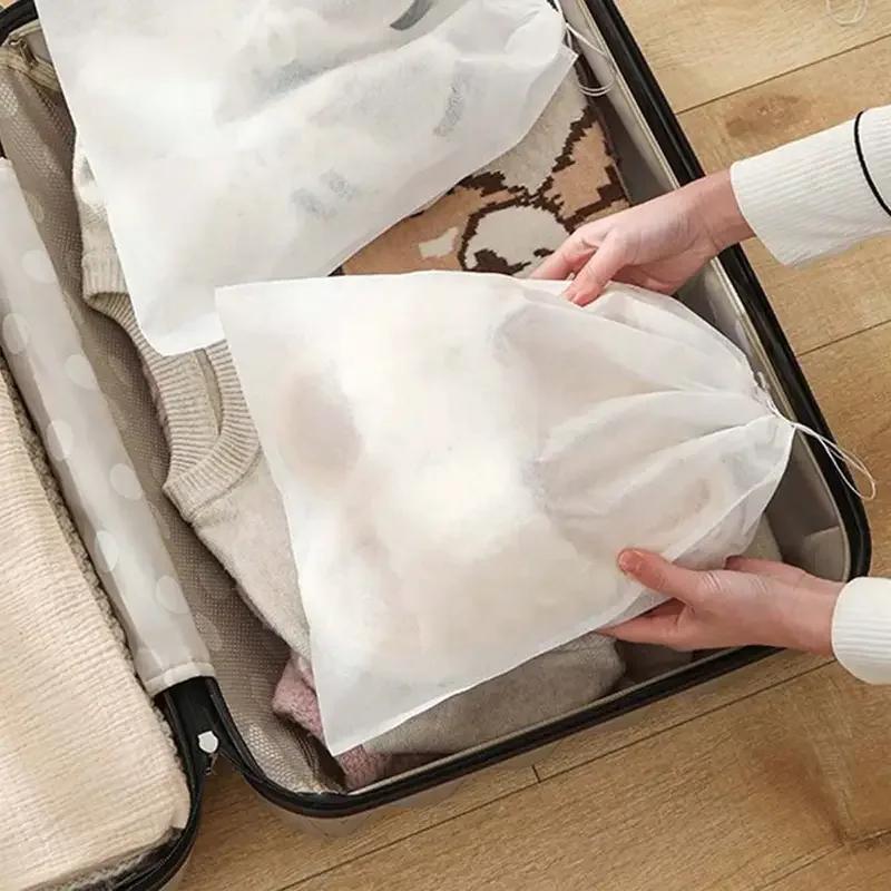 10pcs-Shoes Storage Bag Closet Organizer Non Woven Travel Portable Dust Proof Pocket Clothing Classified Hanging Bags