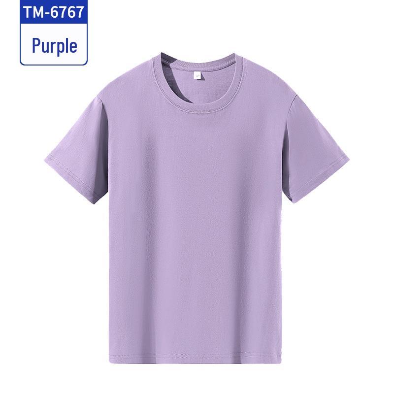 Custom Pure Cotton Short-Sleeve T-Shirt for Campus Clubs and Class Uniforms