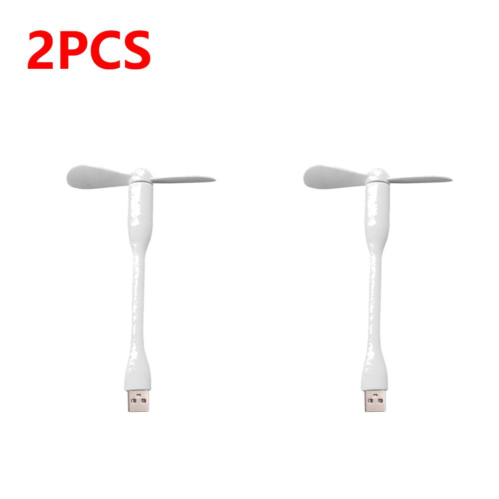 1/2PCS USB Cooling Fan Electronic Gadget Ventilador Led Usb Mini Ventilator Portable Flexible Cooler For Laptop Power Bank