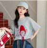 Girls' Korean Style Summer T-shirt & Shorts Set - 2026 Casual Short Sleeve Outfit