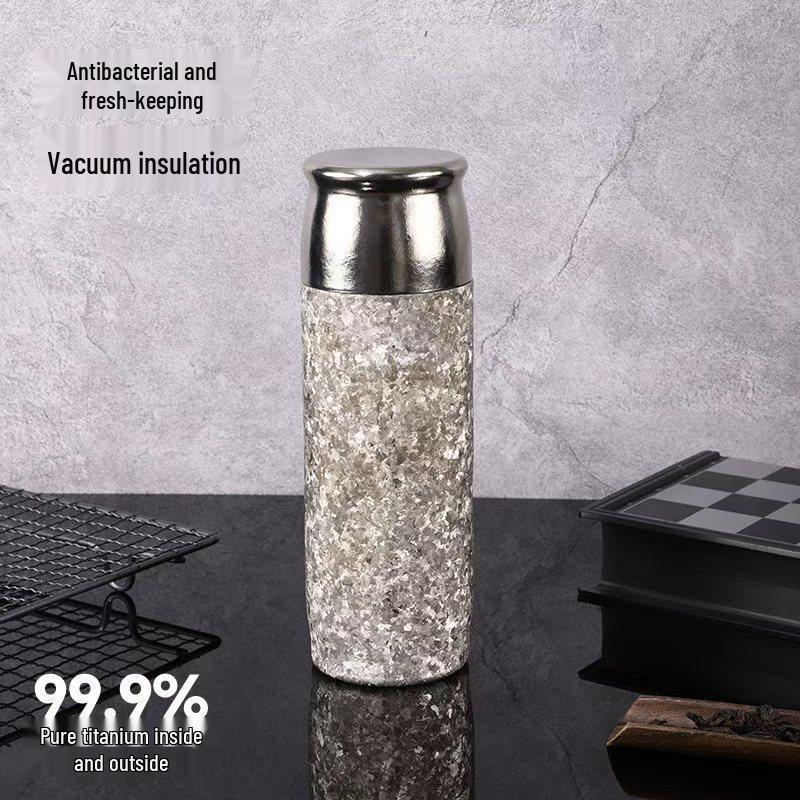 Large Capacity Titanium Insulated Mug with Magnetic Tea Infuser - Double Layer Cup for Women & Men