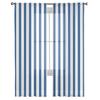 Weiß Blaue Streifen Geometrisch Transparente Vorhänge Fensterdekoration für Küche Wohnzimmer Schlafzimmer Dekoration Moderne Tüllvorhänge
