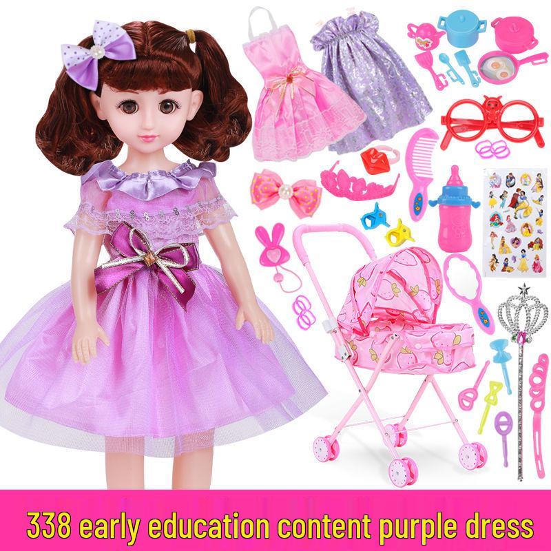 Princess Doll Stroller & Playhouse Set - Real Toy Birthday Gift for Girls