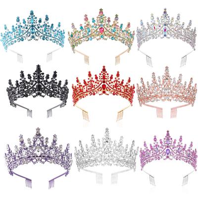 Brautkrone, Damen-Stirnband, Prinzessin, Erwachsene, Zeremonie, Kopfschmuck, Tanzparty, Krone, Strass-Haarschmuck