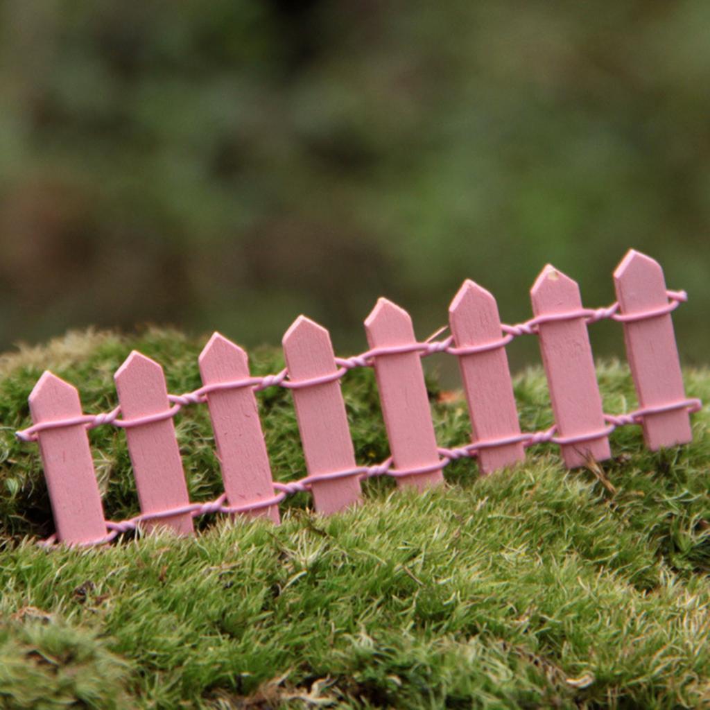 1/5 Mini Fence, Wooden Fence, Miniature Landscape Decoration, Potted Plant Decoration, Miniature Decoration