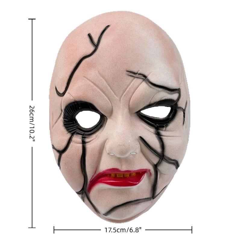 Strašidelná tvář Halloweenský kostým Párty rekvizity Hororová cosplay Maškarní doplňky pro dospělé