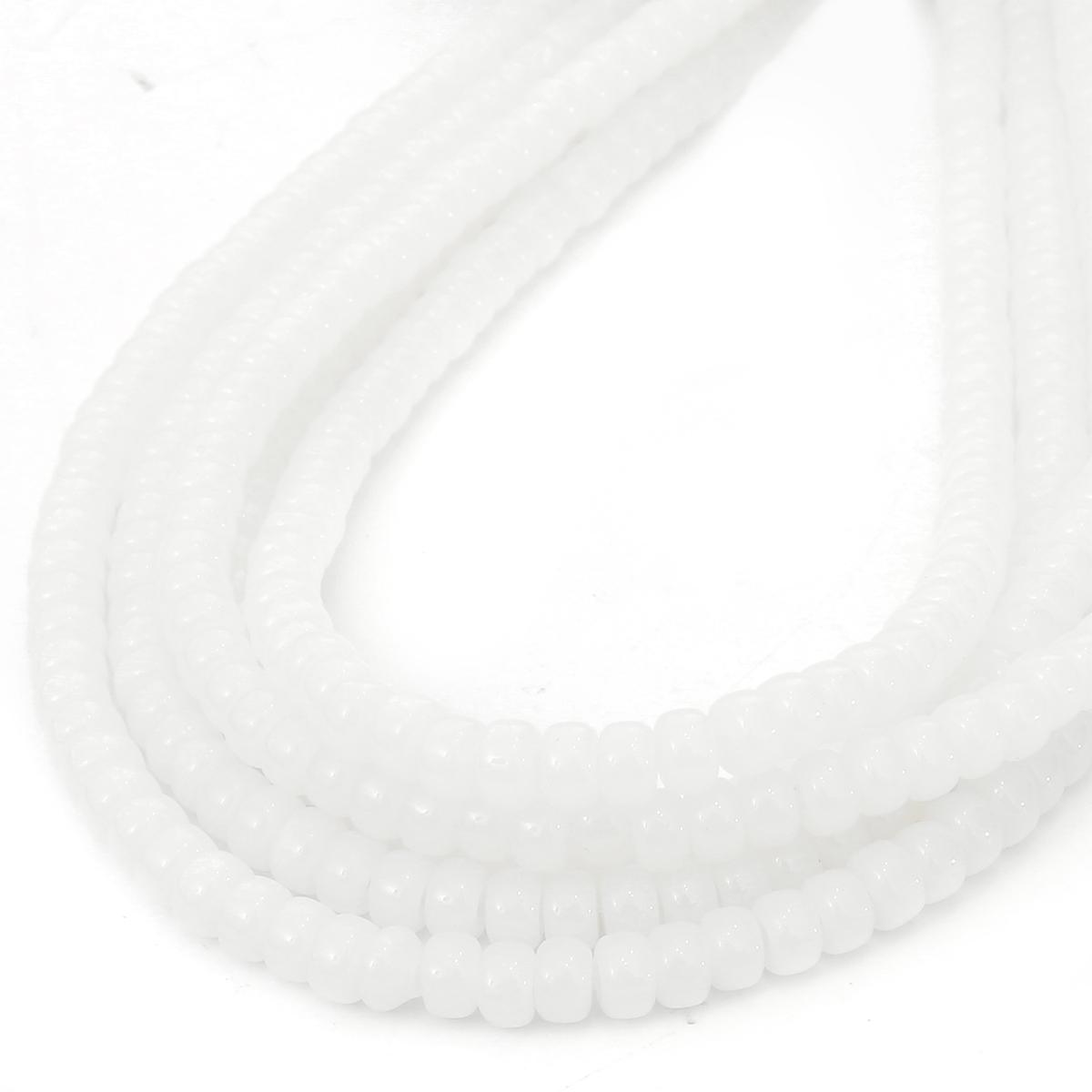 

6x4 мм 8x6 мм круглые стеклянные глянцевые бусины, круглые бусины-разделители для изготовления ювелирных изделий, браслет, ожерелье, аксессуары 6x4mm 100pcs чистый