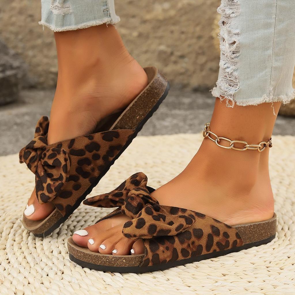 Fashion New Leopard Sandals Torridity Sexy Fahion Women Slippers Open Toe Casual Shoes Ladies Summer Shoes Outdoor Beach Flops Female