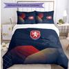 Czech Republi Football Printed Bedding 3 Piece Set Cozy Breathable Bed Cover Set As Housewarming Holiday Gift