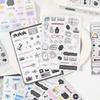 20sheets Kawaii Ins Word Pixel Small Pattern Die Cutting Stickers Book DIY Diary Phone Case Creative Scrapbook Aesthetic Sticker