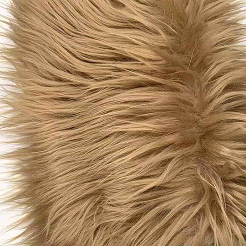 50/100cm Colorful Faux Fur Fabric Imitation Plush Cloth for Patchwork Sewing Material DIY Doll Beard Hair Chair Decorative Cover