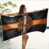 Luxury H-Harleys D-Davidson Beach Towel Ultra-fine Fiber Quick Drying Absorbent Beach Swimming Vacationvacation Essentials