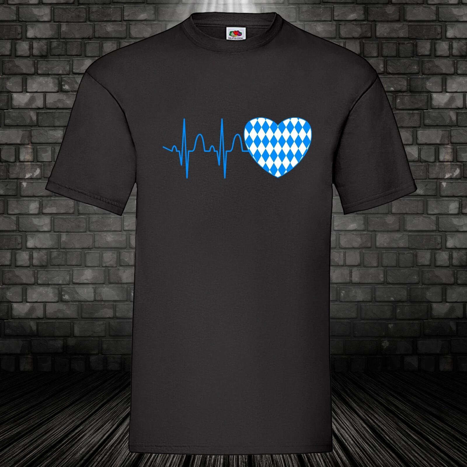 Bavaria heartbeat heartbeat shirt Bavaria T-shirt cult gift Munich S-5XL XXXL