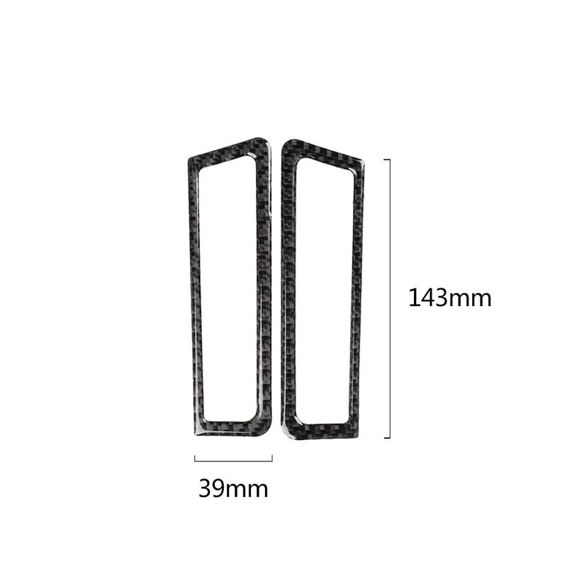 Für Infiniti Q50 Q60 2013- 2PCS Real Carbon Fiber Vordere Säule Air Vent Outlet Abdeckung Trim Auto Innen liefert Auto