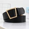 Trendy Pu Waist Belt For Women Featuring A Unique Rectangular Buckle For Looks Fashionable