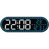 LED Digital Clock Featuring Time Date Calendar Alarm and Adjustable Temperature Display for Indoor Environment Control
