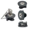 1/4PCS Reusable Furniture Lock With Key Zinc Alloy Display Cabinet Locks For Cabinet Drawer Office Lockers Household Hardware