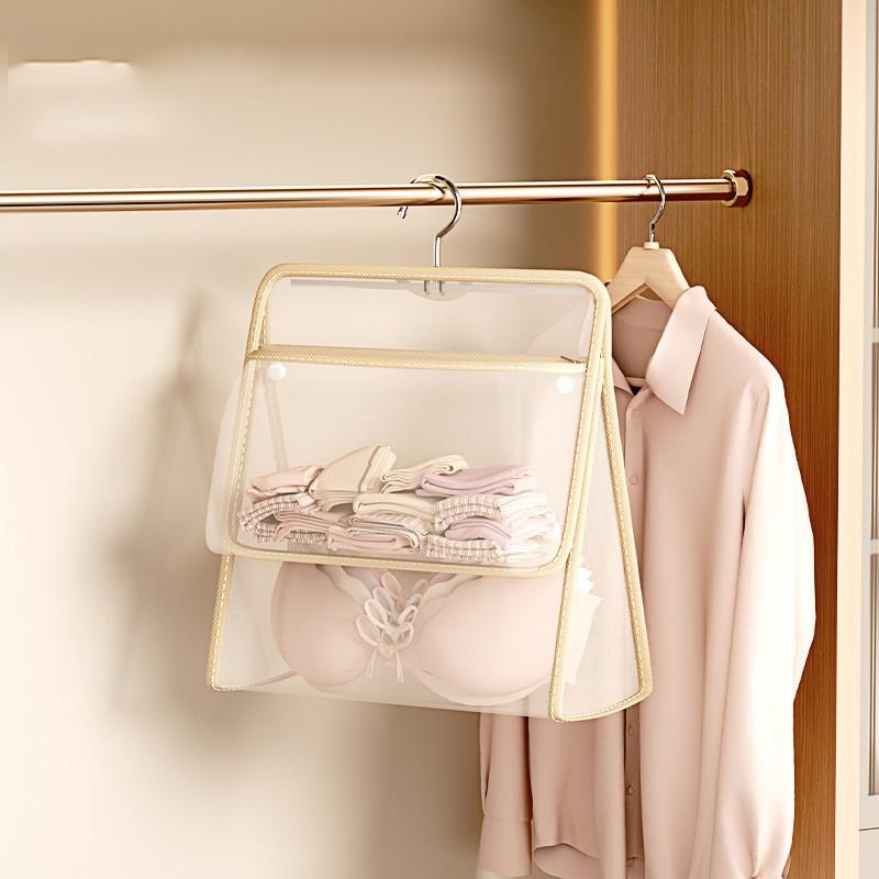 1 Stück Herbst und Winter Neue Unterwäsche und Socken Aufbewahrung Hängebeutel Hängendes Aufbewahrungsnetz Tasche Kleiderschrank Unterwäsche Aufbewahrungstasche
