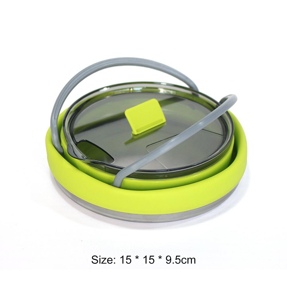 Camping Water Kettle Portable Collapsible Tea Boiling Water Pot with Handle Tableware for Camping Travel Self-Driving Essentials