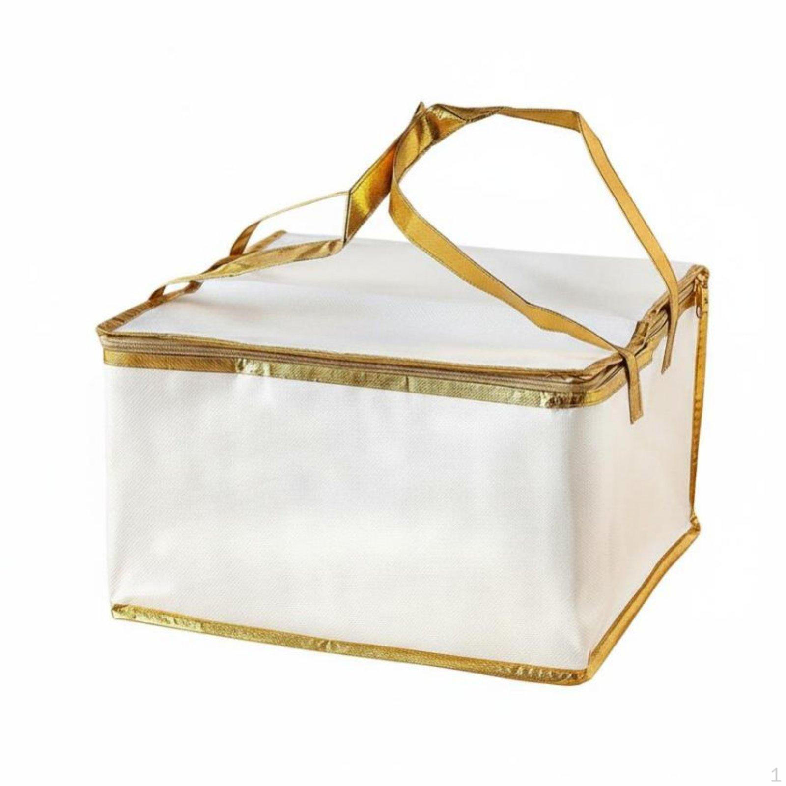 Insulated Cake Delivery Bag, Thick Aluminum Foil, Large Capacity, Waterproof, Handheld, Food