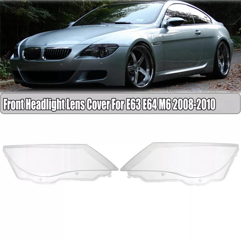 Reliable-Car Headlight Mask Headlight Headlamp Lens Cover For BMW E63 E64 M6 2008-2010 Headlight Shell Transparent Right
