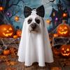 Spooky Dog Ghost Cape Breathable Pet Cosplay Clothes Pet Transformation Costume  Halloween