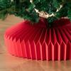 Honeycomb Christmas Tree Collar Foldable Paper Christmas Tree Base Stand Cover Basket Skirt Collar for 12"-25" Stands