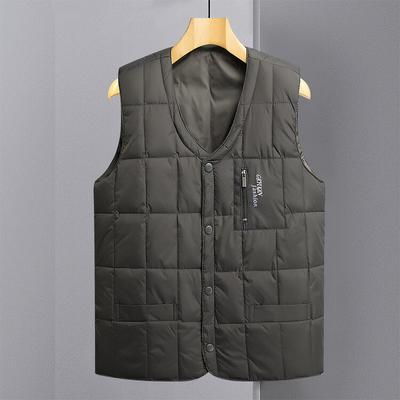 Hot Sale Men's Down Vest Light Down Jacket Stand-Up Jacket Youth Large Size Vest