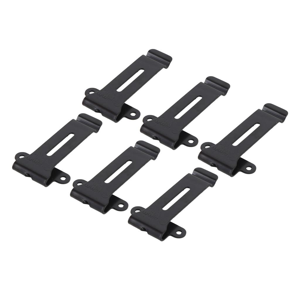6pcs Radio Belt Clip Replacement with Screws Heavy Duty Metal Back Clip for Linton LT 6100 Radio